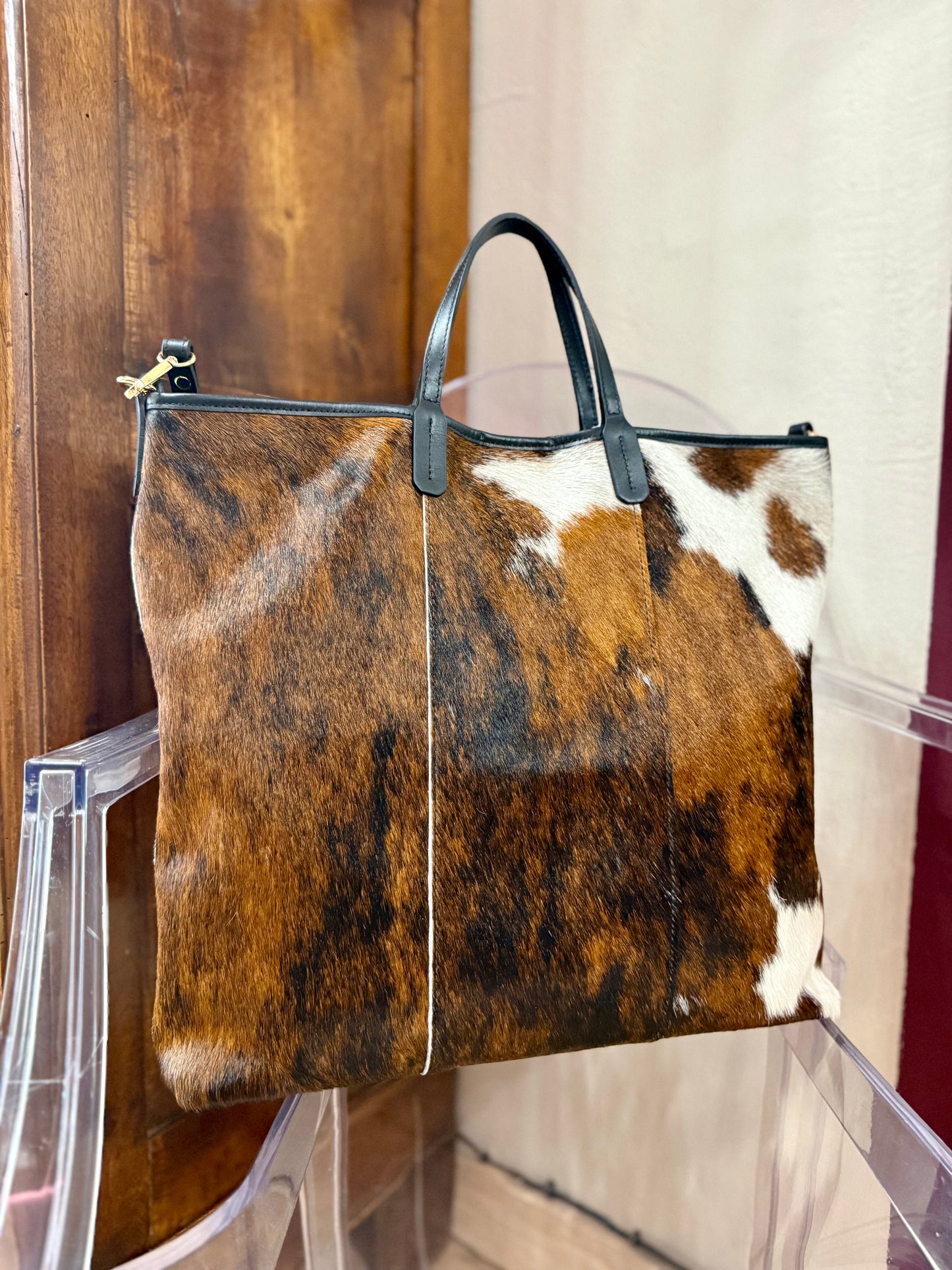 Borsa artigianale in vera pelle cavallino elegante e unica di Adorno 23